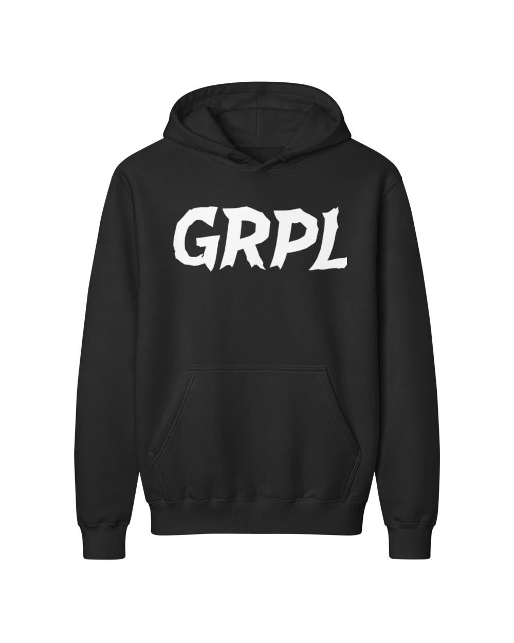 Classic Hoodie (Black · printed), front
