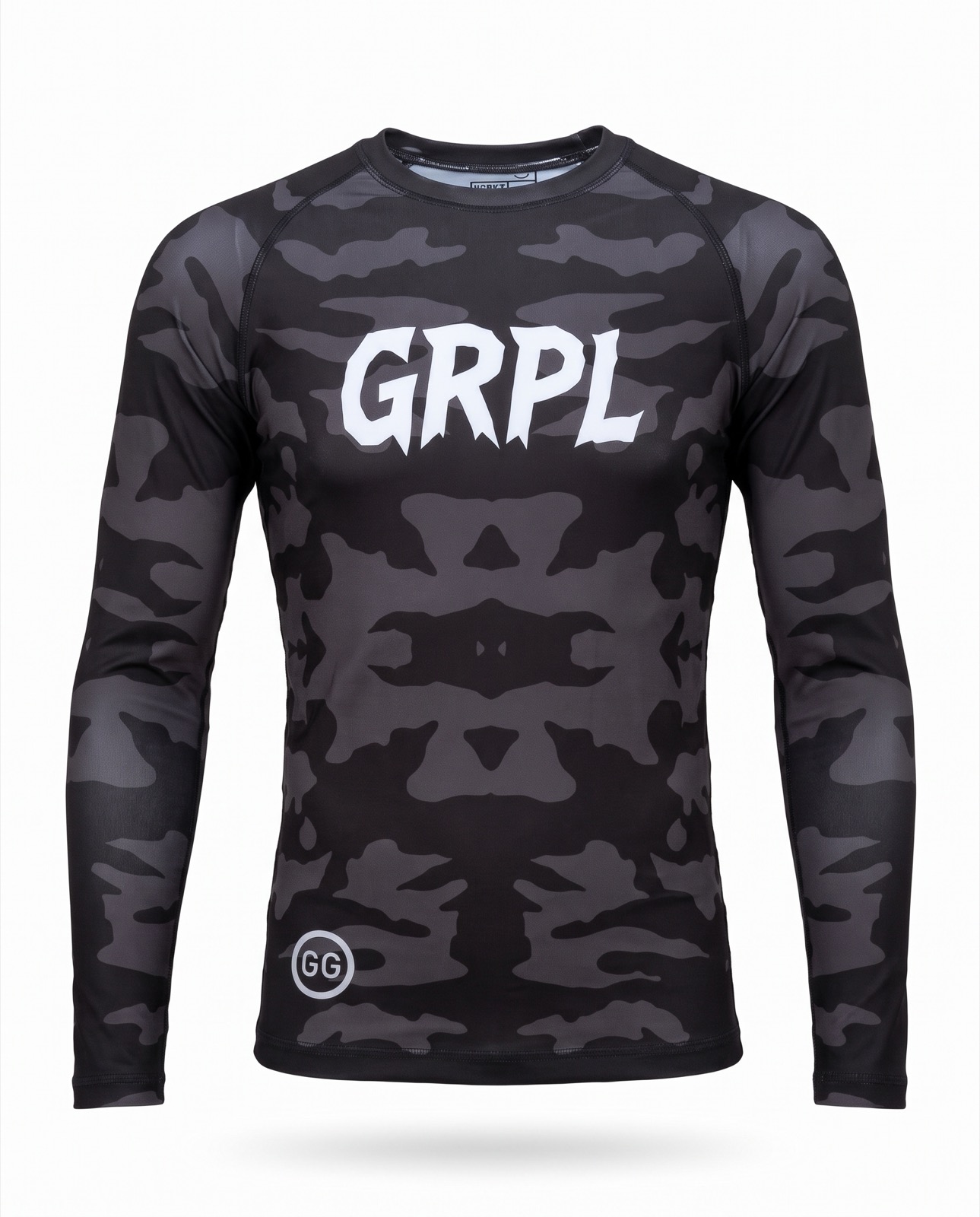 GRPL Camo Rash Guard (Long sleeve), front