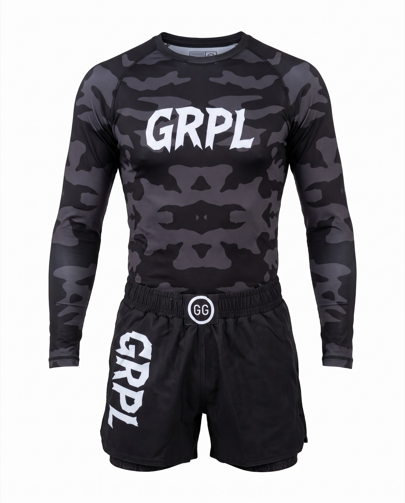 Long Sleeve Set (Rash guard + shorts), front