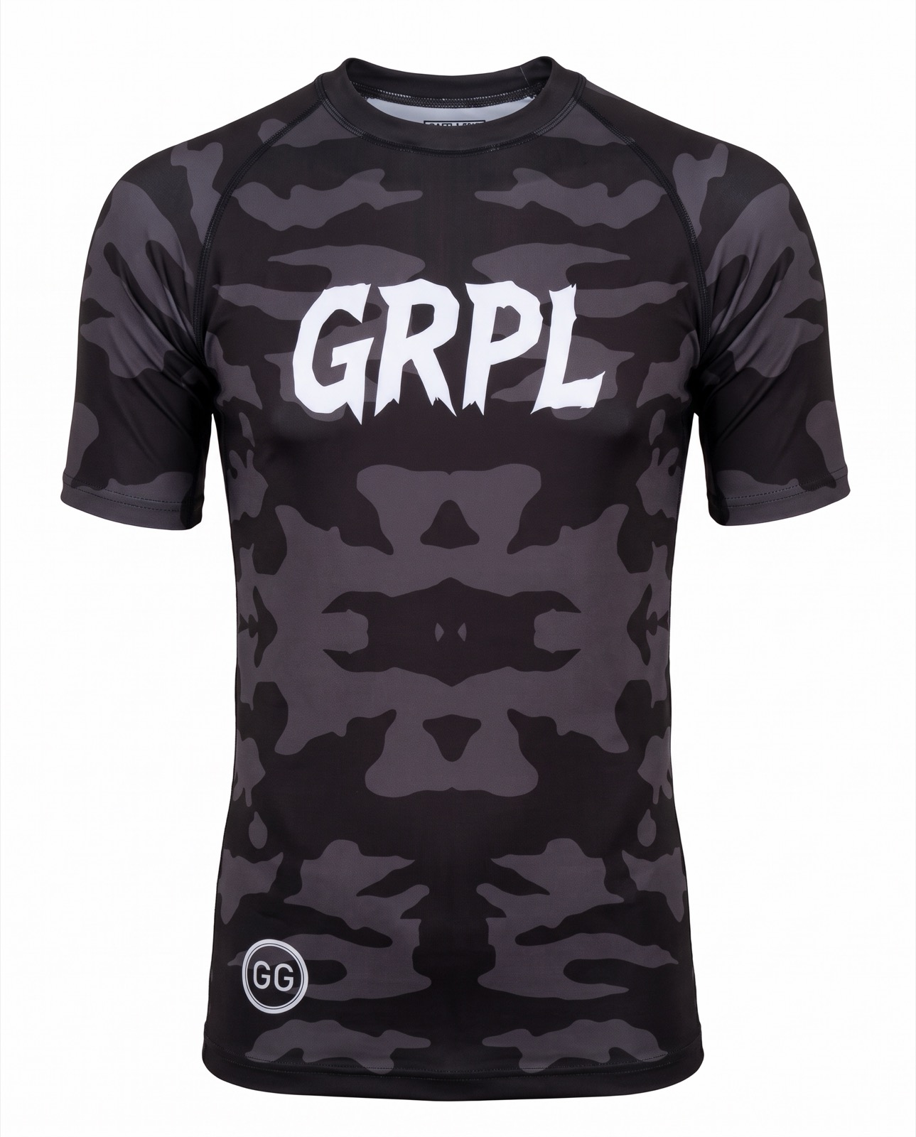 GRPL Camo Rash Guard (Short sleeve), front