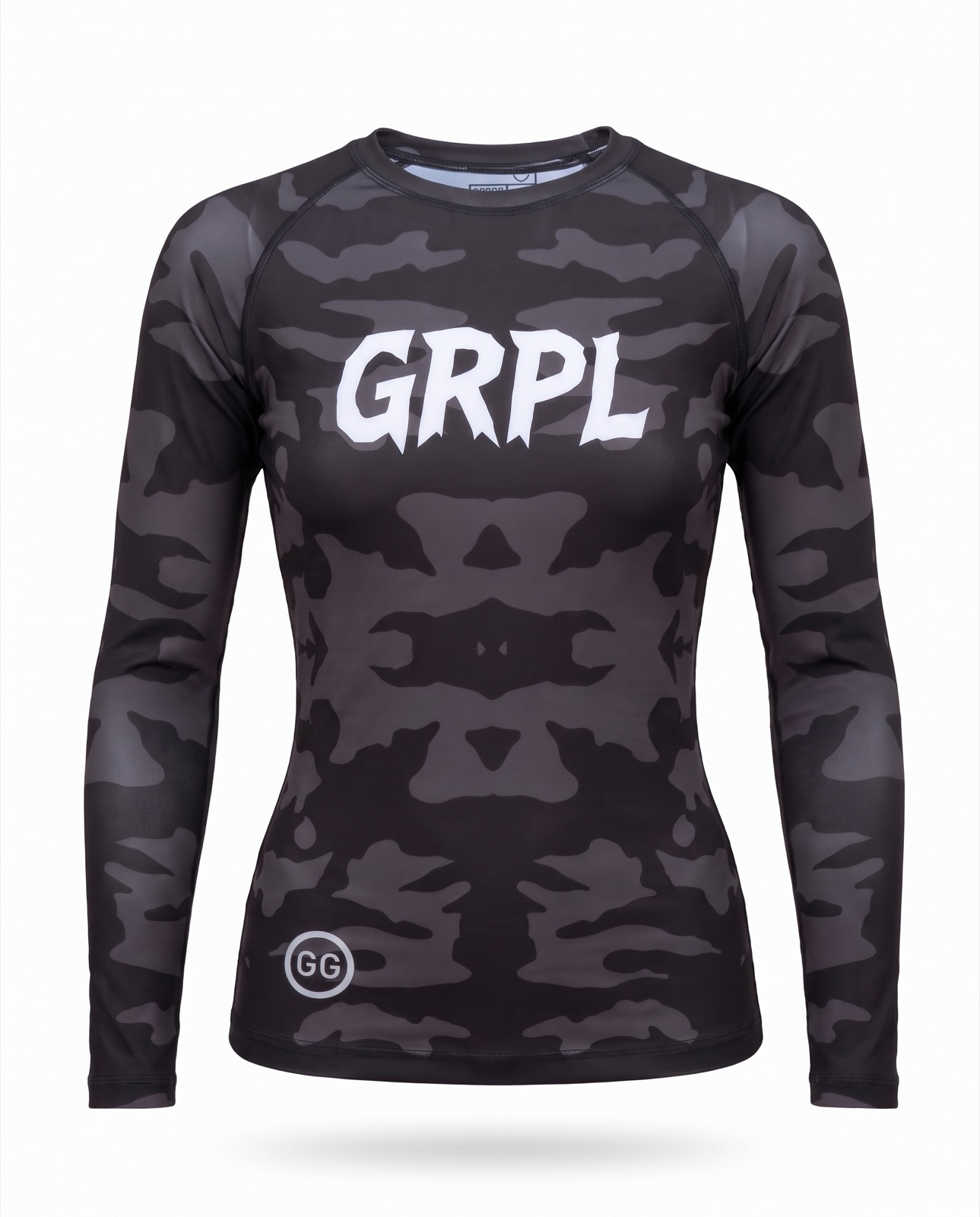 GRPL Camo Rash Guard (Women's long sleeve), front